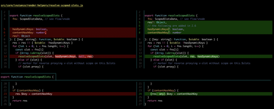 Delta side-by-side view